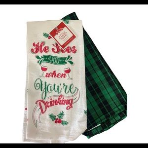 Holiday Time Christmas 2 pack Christmas towels